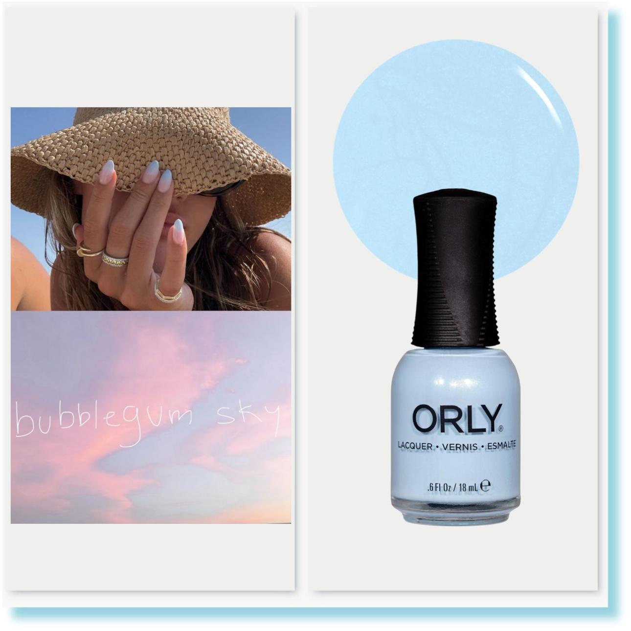 Lacquer απόχρωση Bell Bottom Blues, Orly / Photo credit: Hanna Schonberg Instagram