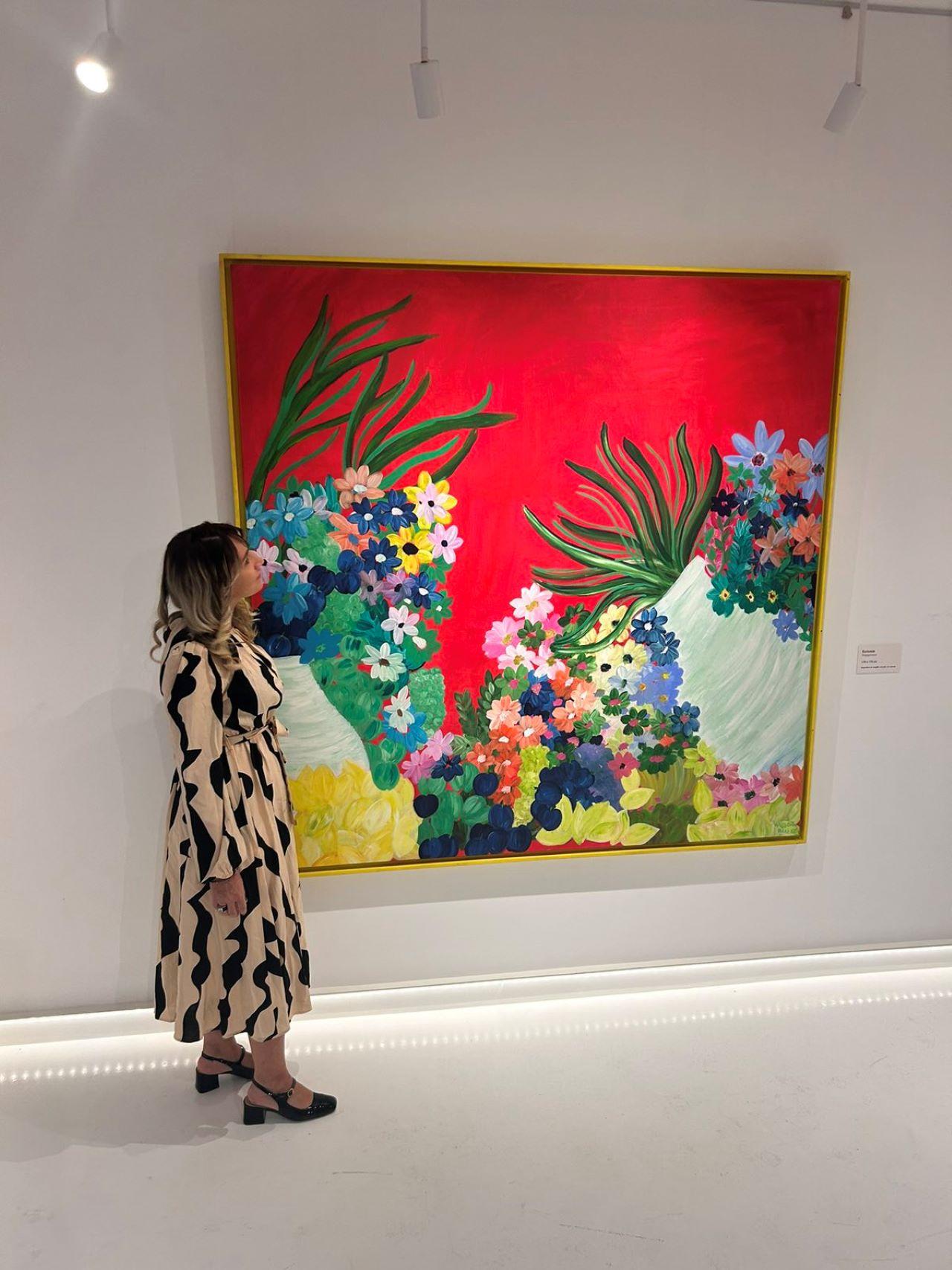 Στο ατελιέ Angel’s Art Gallery, της διεθνής εικαστικού, Αγγελκής Αγγελίδη, όπου έχει τα έργα της.