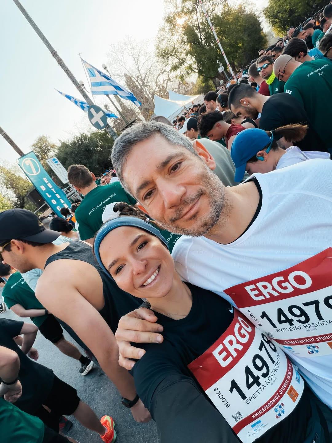 Εριέττα Κούρκουλου και Βύρων Βασιλειάδης/ @livewithlove_erietta