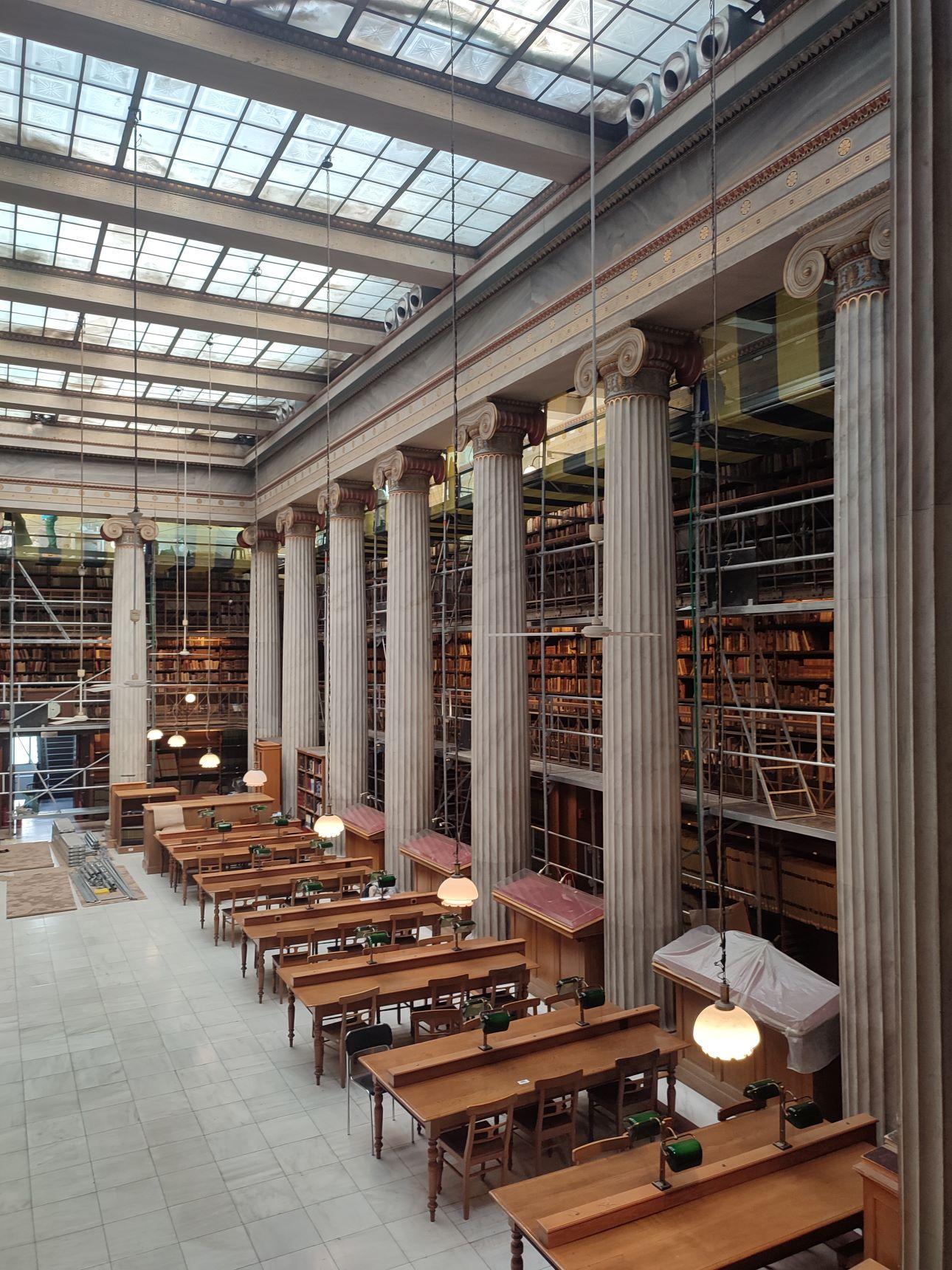 Ο χώρος του αναγνωστηρίου/ Φωτογραφία: Εθνική Βιβλιοθήκη 