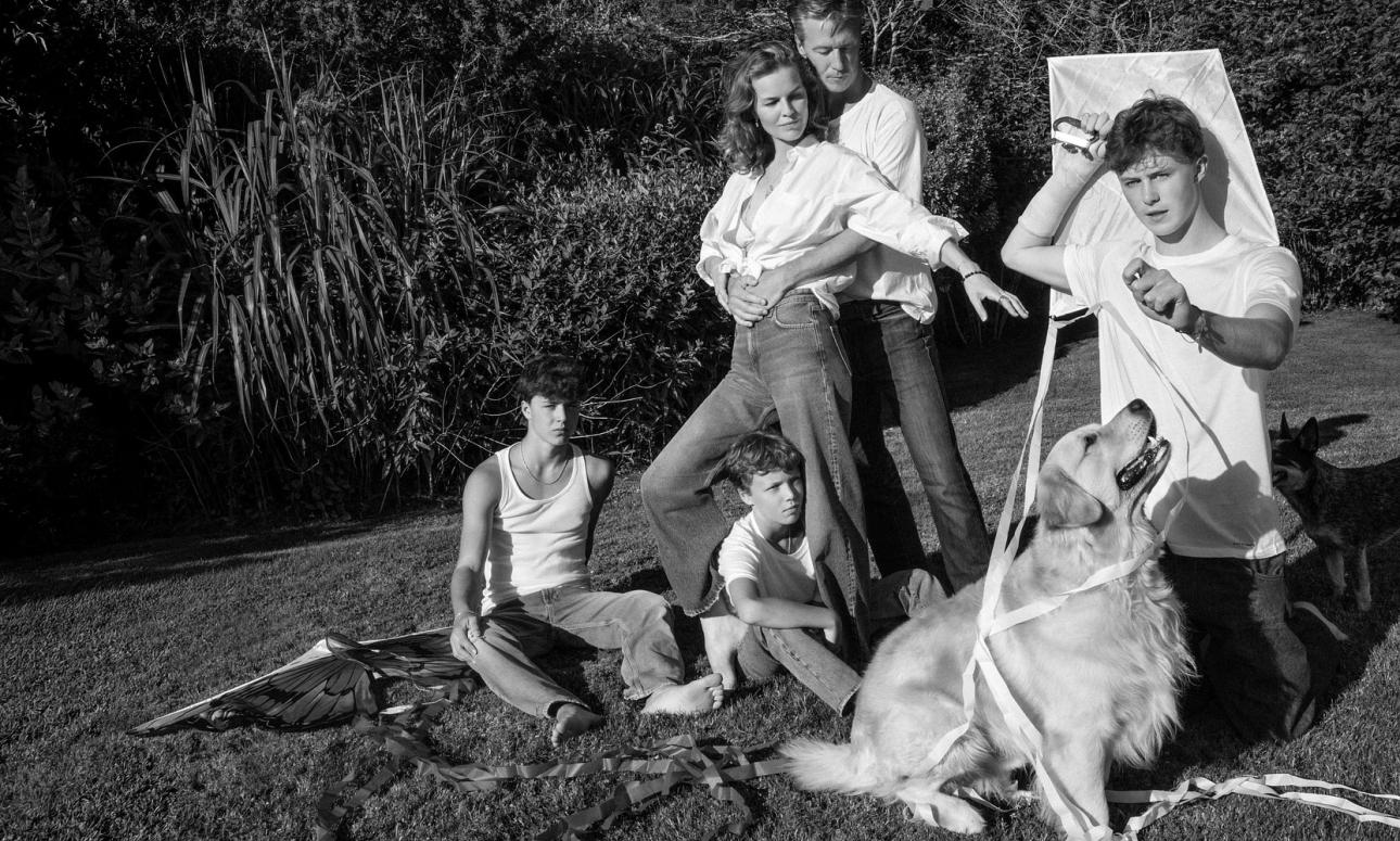 Η Εύα Χερτζίκοβα με την οικογένειά της/ Φωτογραφία: Icon Magazine 