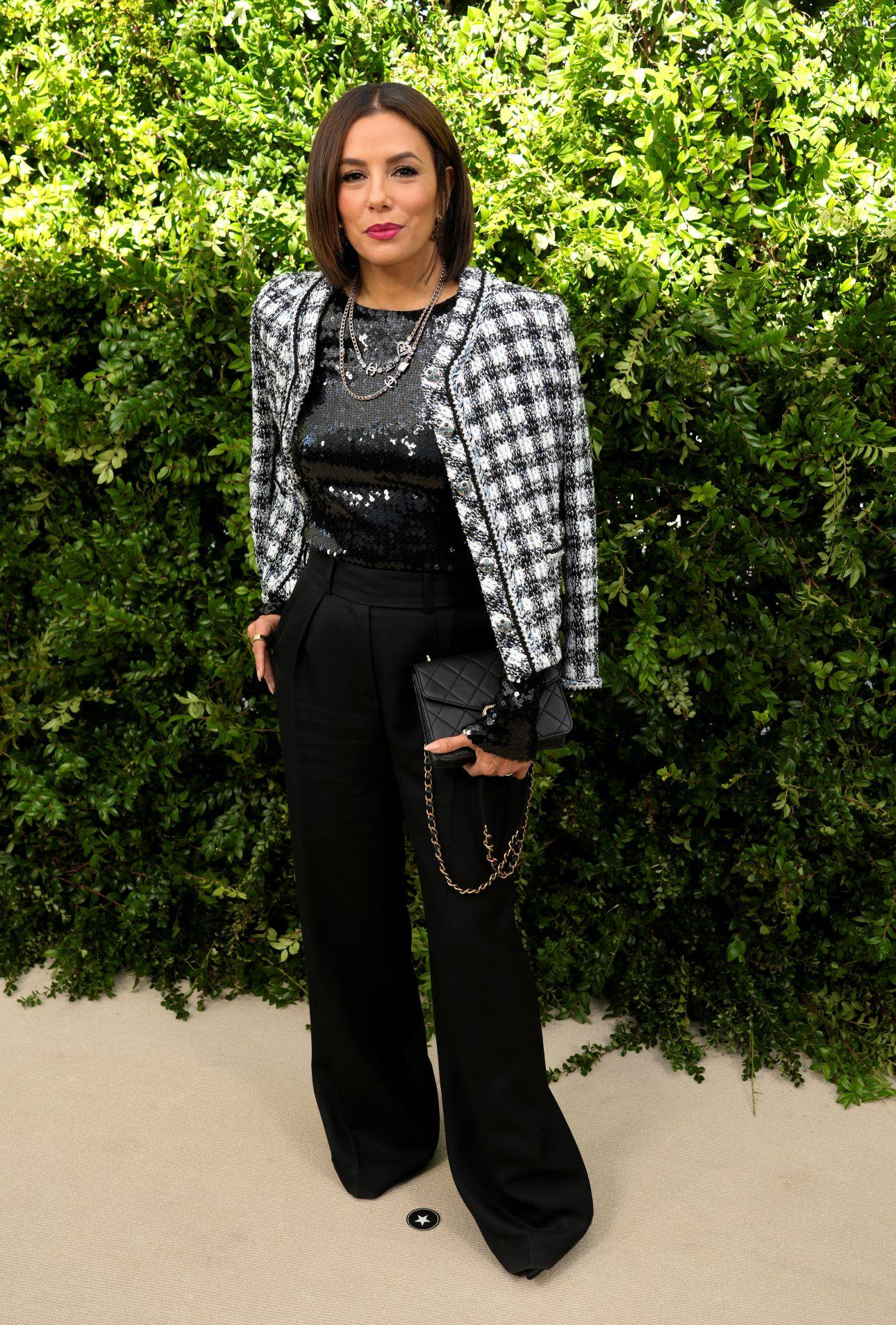 Η Εύα Λονγκόρια με κοντό καρέ το 2023/ Φωτογραφία: AP