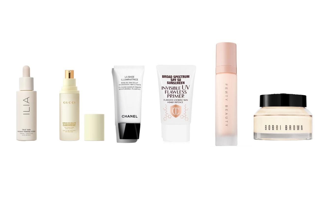 ILIA True Skin Radiant Priming SerumGucci Sérum de Beauté Mattifying Face Primer CHANEL La Base Illuminatrice Glowing Makeup PrimerCharlotte Tilbury Charlotte Tilbury Invisible UV Flawless Primer SPF 50FENTY BEAUTY by Rihanna Pro Filt'r Instant Retouch PrimerBobbi Brown Vitamin Enriched Face Base
