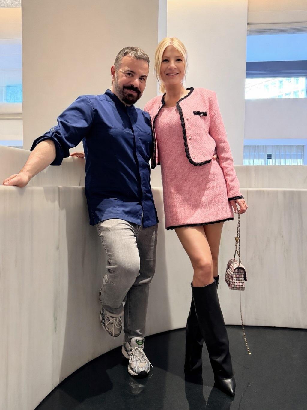 Η Φαίη Σκορδά με τον Βασίλη Καλλίδη/ Φωτογραφία: Instagram/ @fayskorda