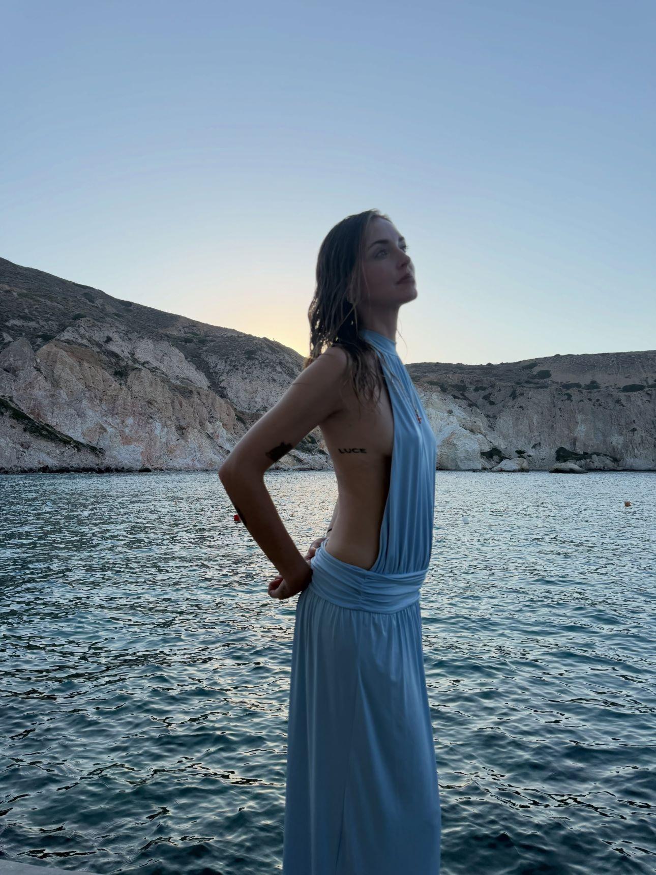 Η Κιάρα Φεράνι στις διακοπές της στα ελληνικά νησιά/ Φωτογραφία: Instagram/ @﻿chiaraferragni 