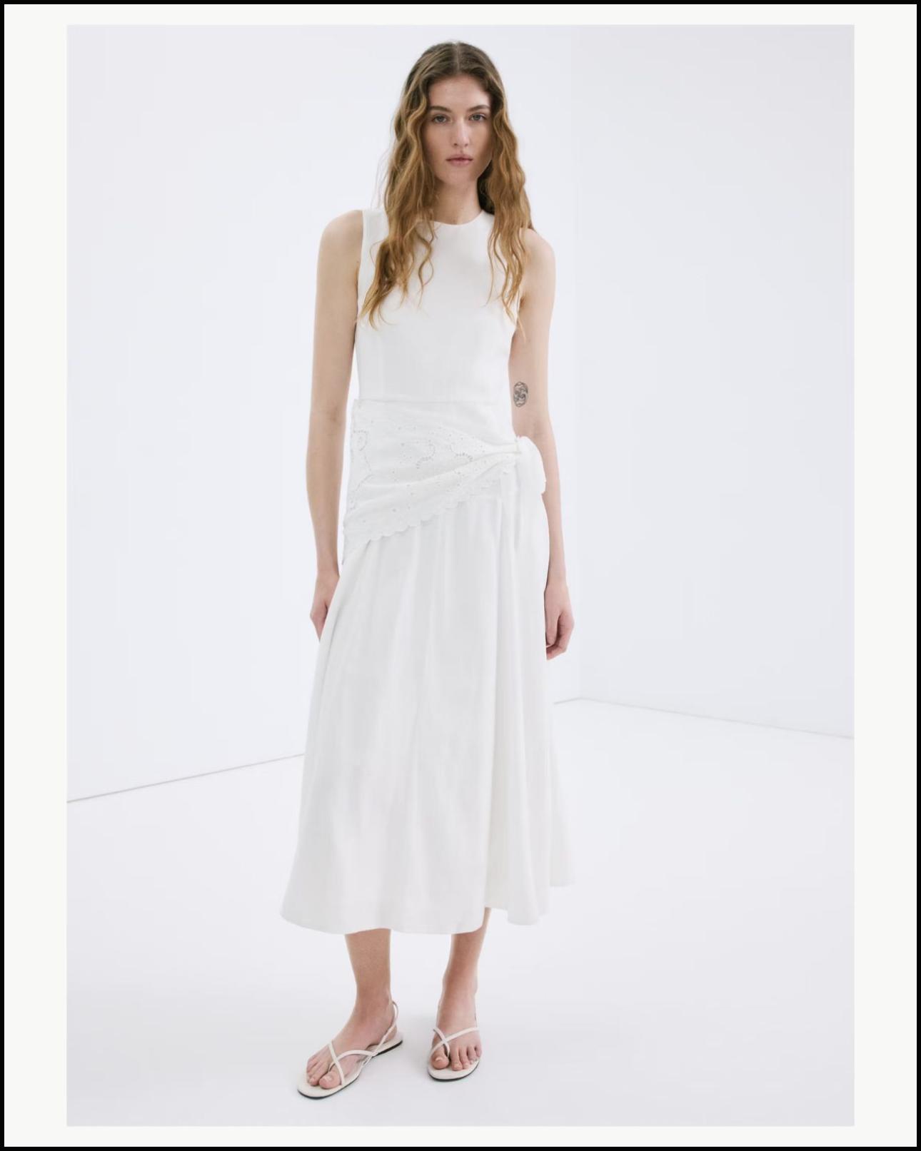 Φόρεμα με μαντήλι στη μέση, €69,99, Mango, shop.mango.com