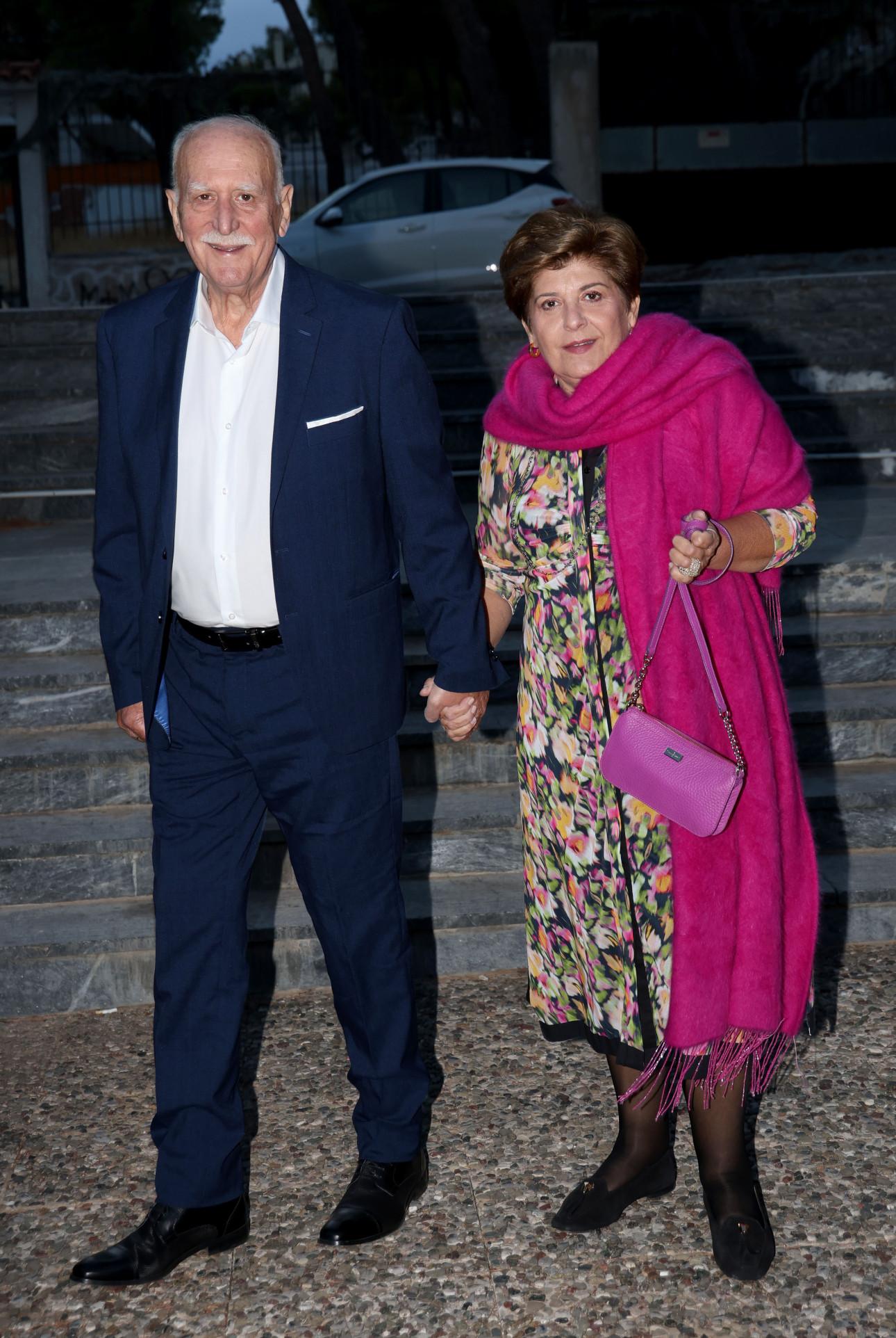 Ο Γιώργος Παπαδάκης με την σύζυγό του Τίνα Παπαδέλη/Φωτογραφία: NDP Photo