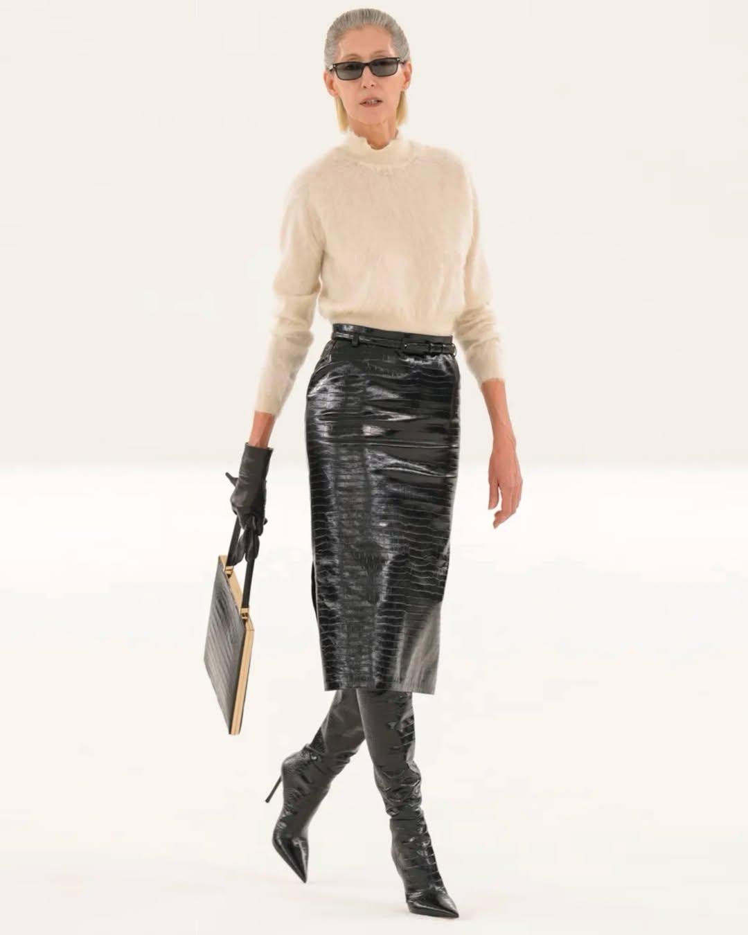 H Gisèle Zelauy για τον Τom Ford FW26 / Instagram @ thehivemodels