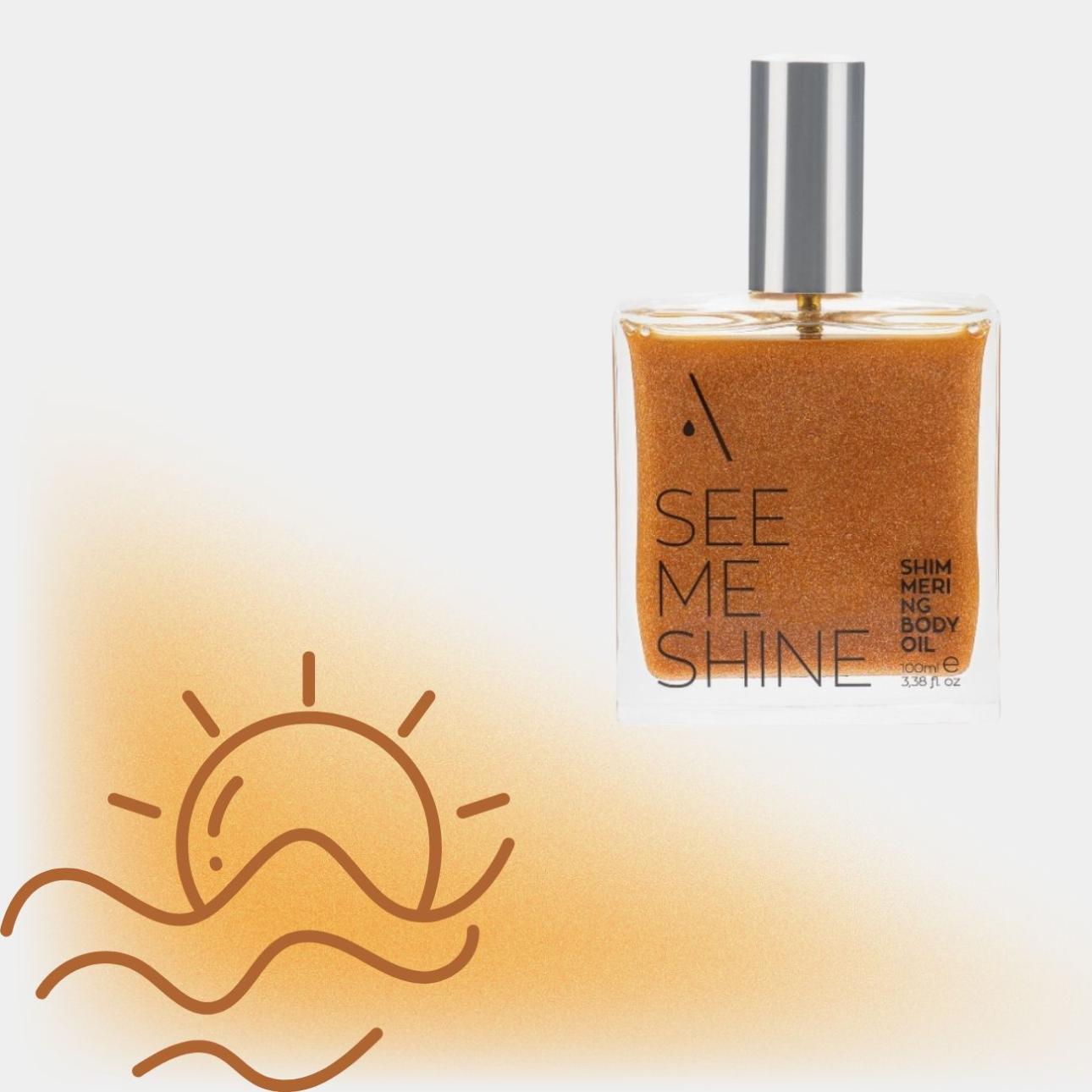 See Me Shine Shimmering Body Oil, Apicure