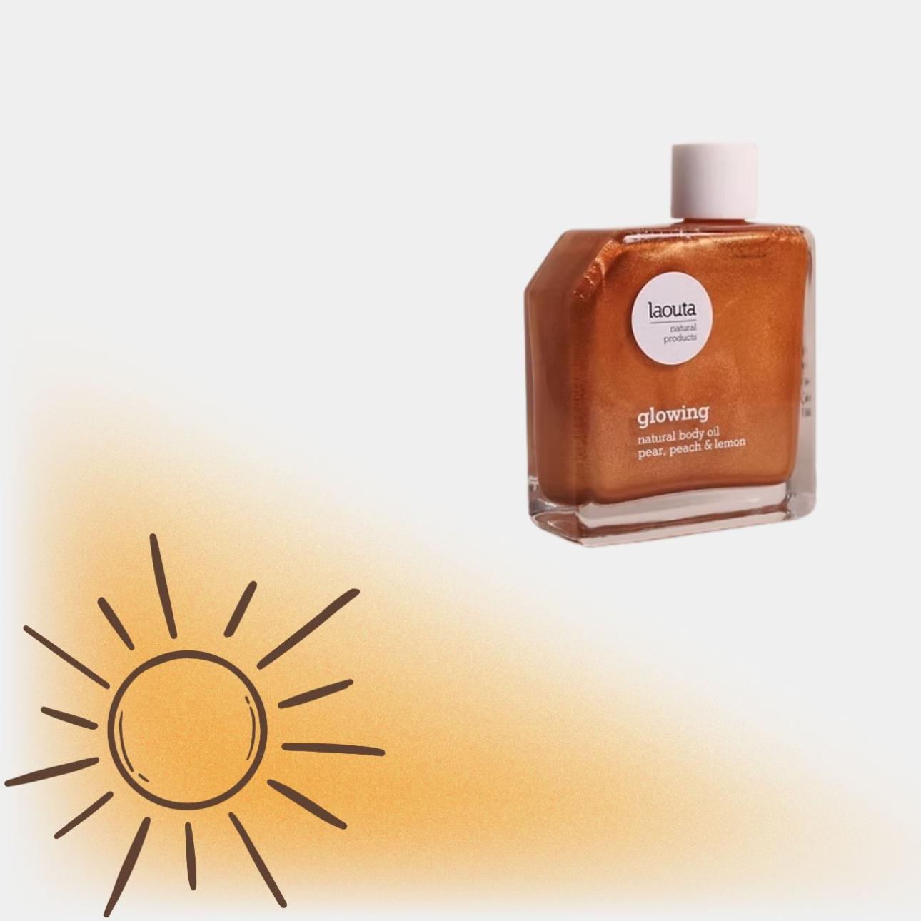 Glowing Body Oil Pear Peach &amp; Lemon, Laouta