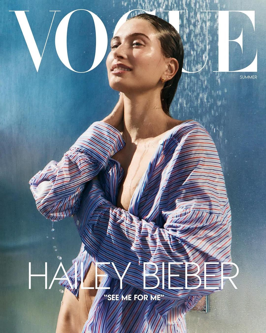 Η Χέιλι Μπίμπερ στο εξώφυλλο της Vogue/ Φωτογραφία: Instagram/ @haileybieber