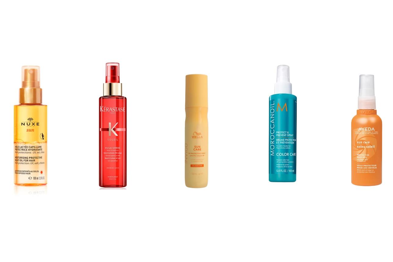 NuxeSunKérastase Soleil Huile SirèneWella Professionals, Invigo Pre Sun Spray ΠροστασίαςMoroccanOil, Protect & Prevent Spray - Hair protectantAveda Suncare, Protective Hair Veil
