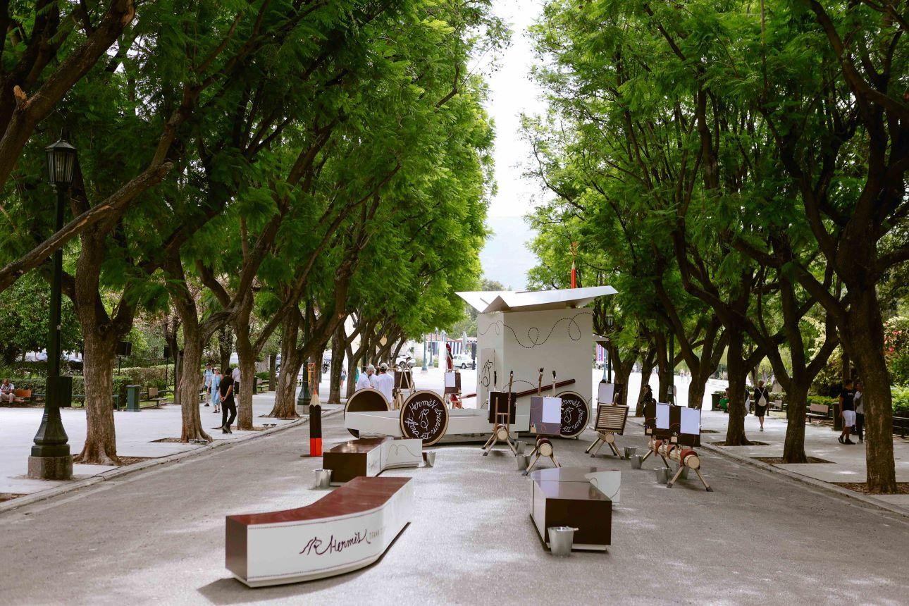 Το φετινό περίπτερο της Hermès στο Ζάππειο/ Φωτογραφία: Hermès 