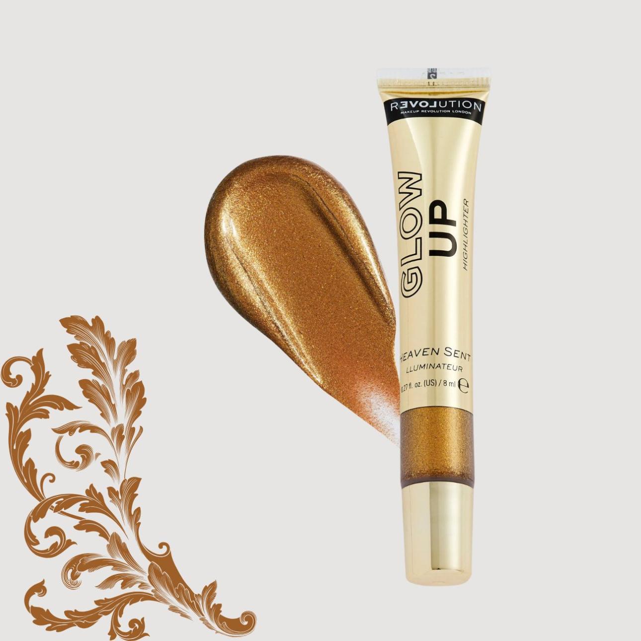 Glow Up Liquid Highlighter Heaven Sent - True Gold, Revolution