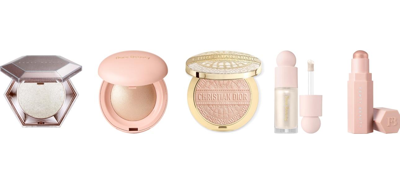Fenty BeautyRare BeautyChristian DiorRare Beauty liquid highlighterFenty Beauty stick