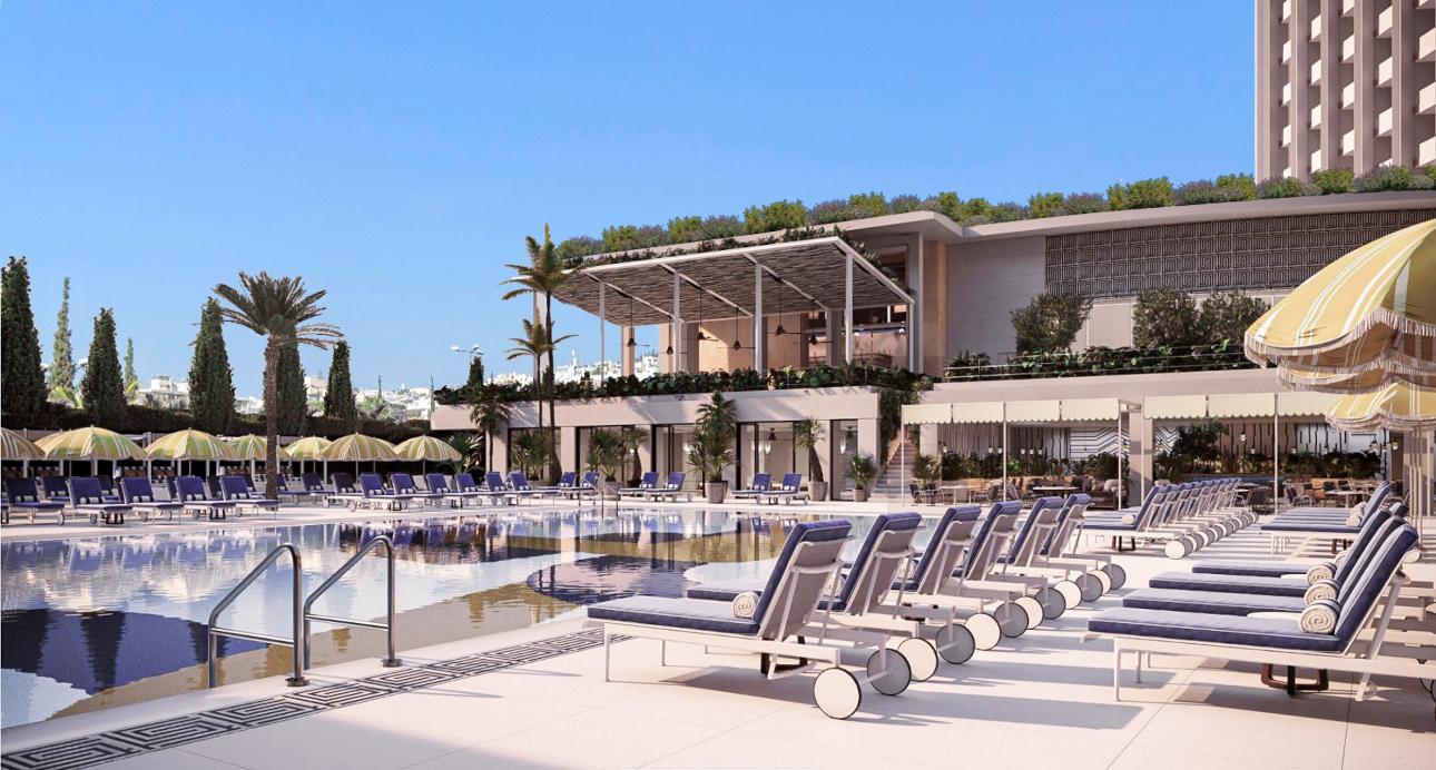 Ο χώρος της πισίνας/ Φωτογραφία: Ionian Hotel Enterprises