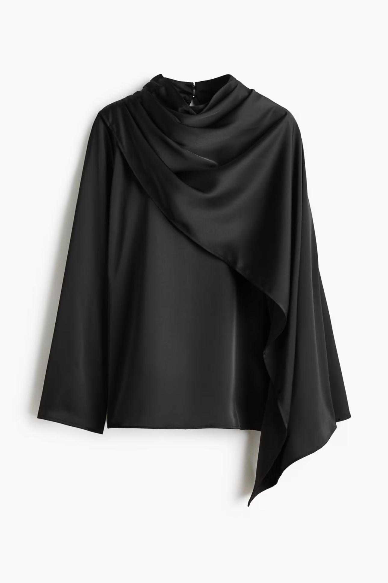 Σατέν ασύμμετρη μπλούζα από τα H&amp;M/Φωτογραφία: H&amp;M