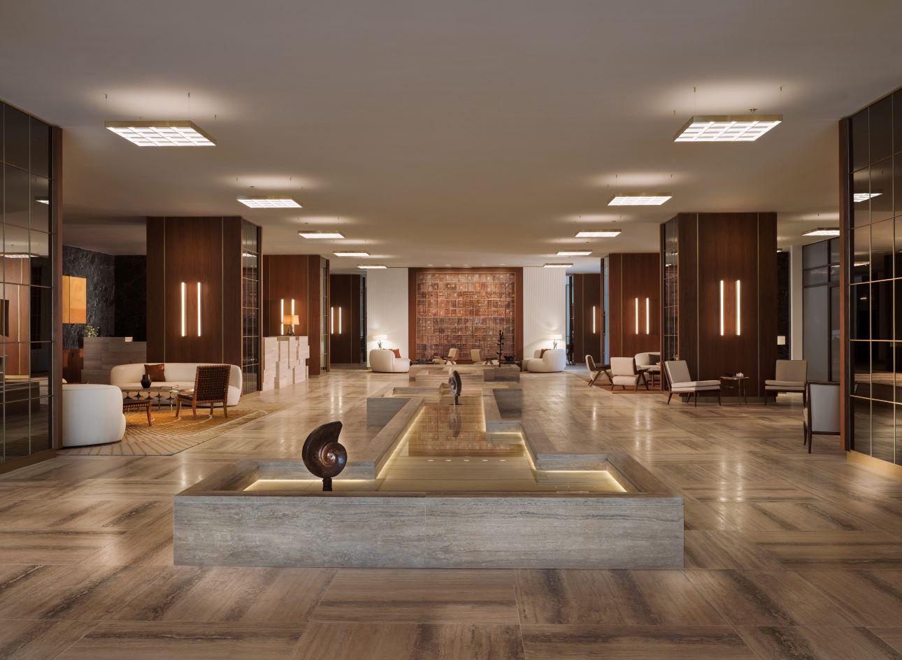 Το Lobby του Conrad Athens The Ilisian/ Φωτογραφία: Νίκος Κοντοσταυλάκης 