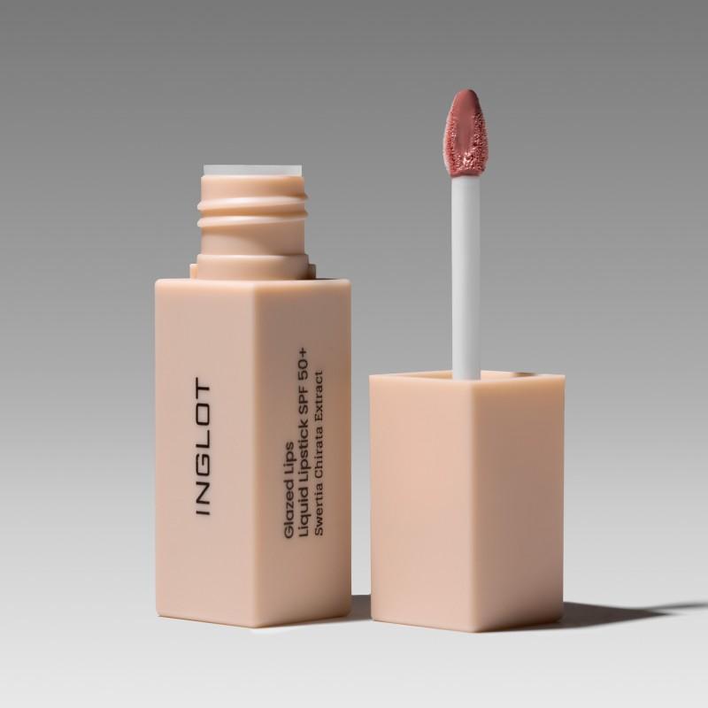  Glazed Lips Liquid Lipstick SPF 50+  in Pink Meringue