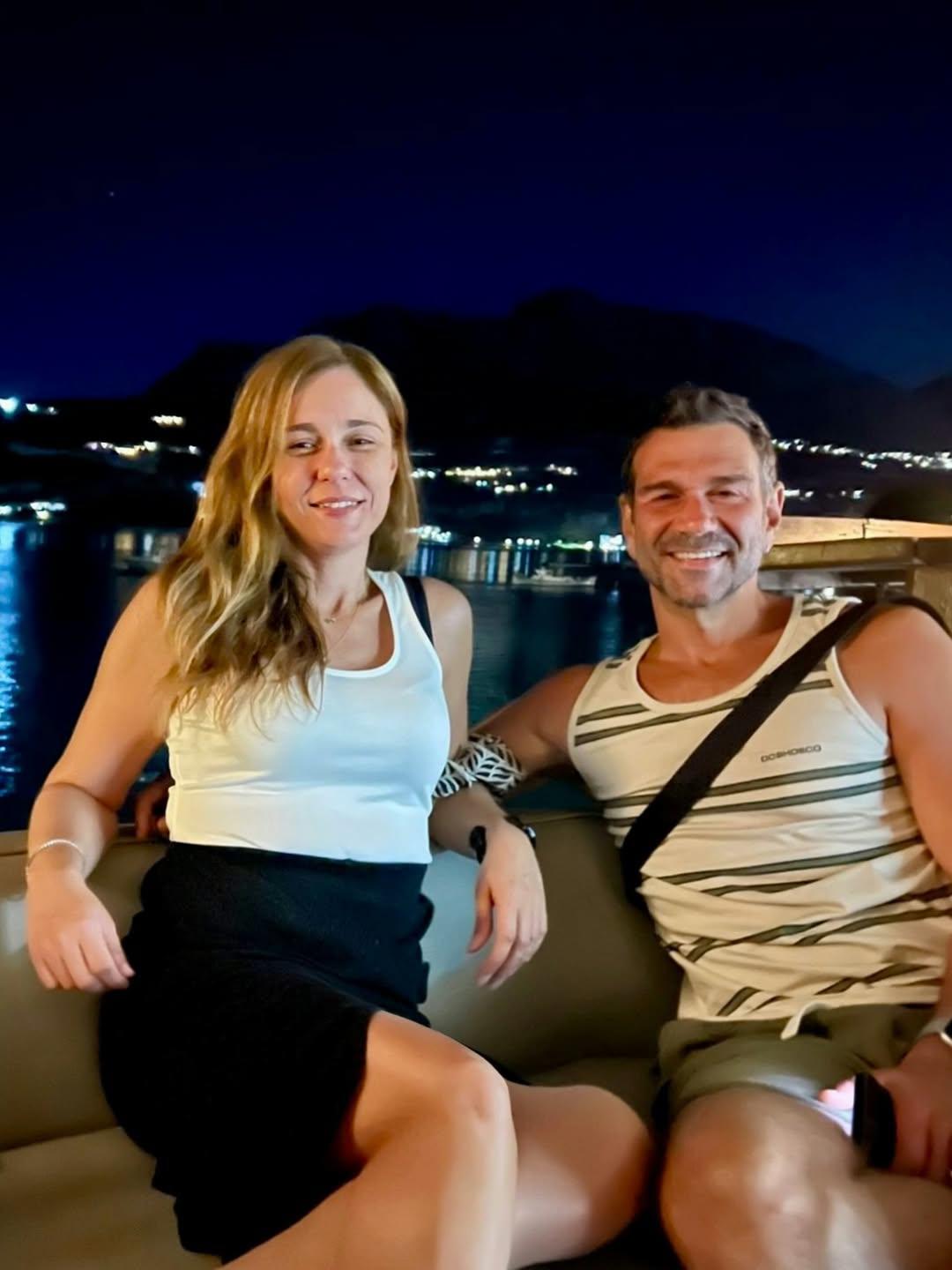  O Τάσος Ιορδανίδης και η Θάλεια Ματίκα σε χαλαρές στιγμές  στις διακοπές/ Φωτογραφία: Instagram/ @iordanidis_tasos 