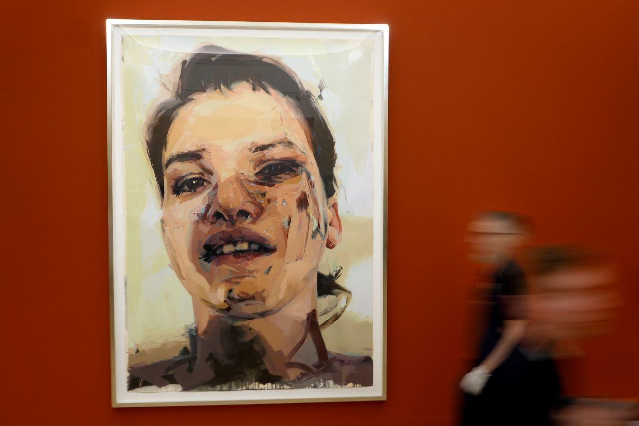 Έργο της καλλιτέχνιδας Τζένι Σαβίλ/ Φωτογραφία: AP 