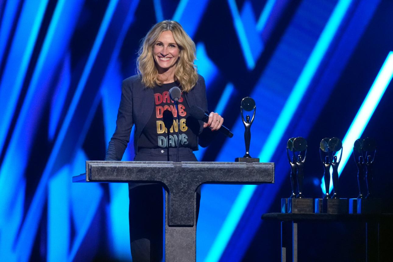 Η Τζούλια Ρόμπερτς στην εκδήλωση του Rock &amp; Roll Hall of Fame/Φωτογραφία: AP  