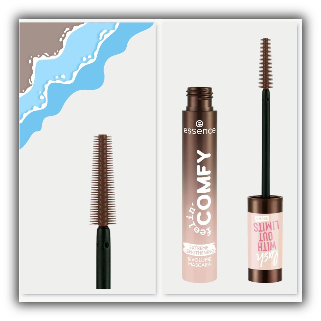Feelin' Comfy Lash Without Limits Brown Extreme Lengthening &amp; Volume Mascara Lash Cocoon, Essence