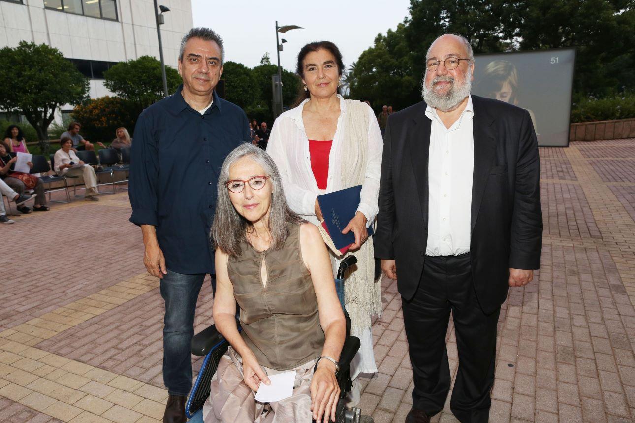 Η Άννα Καφέτση το 2018 με τους Νίκο Διαμαντή, Λυδία Κoνιόρδου, Νίκο Θεοχαράκη/ Φωτογραφία: NDP Photo Agency 