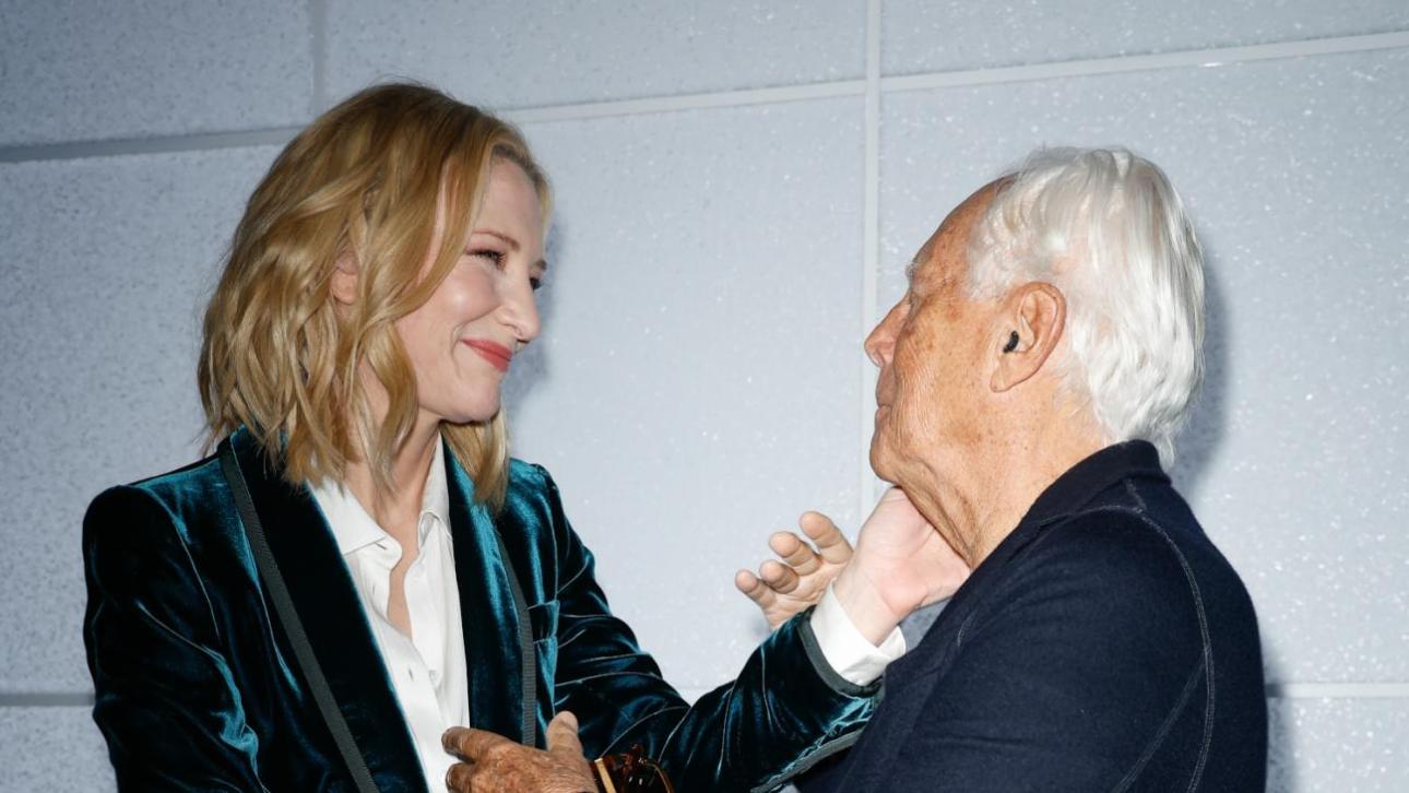 Κέιτ Μπλάνσετ και Giorgio Armani/Φωτογραφία: Getty Images