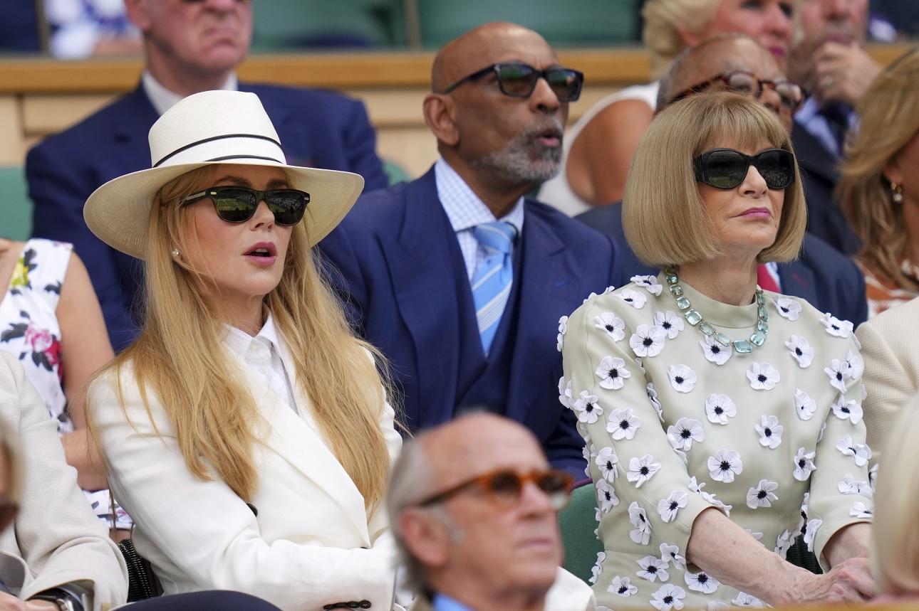 Η Νικόλ Κίντμαν στο Wimbledon το 2025/Φωτογραφία AP 