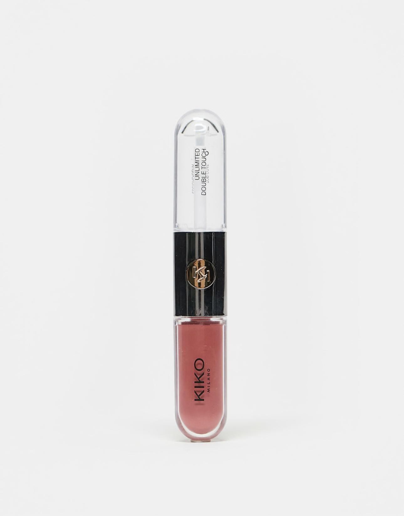Κραγιόν και gloss, Unlimited Double Touch, απόχρωση 131 Spiced Tea, Kiko Milano