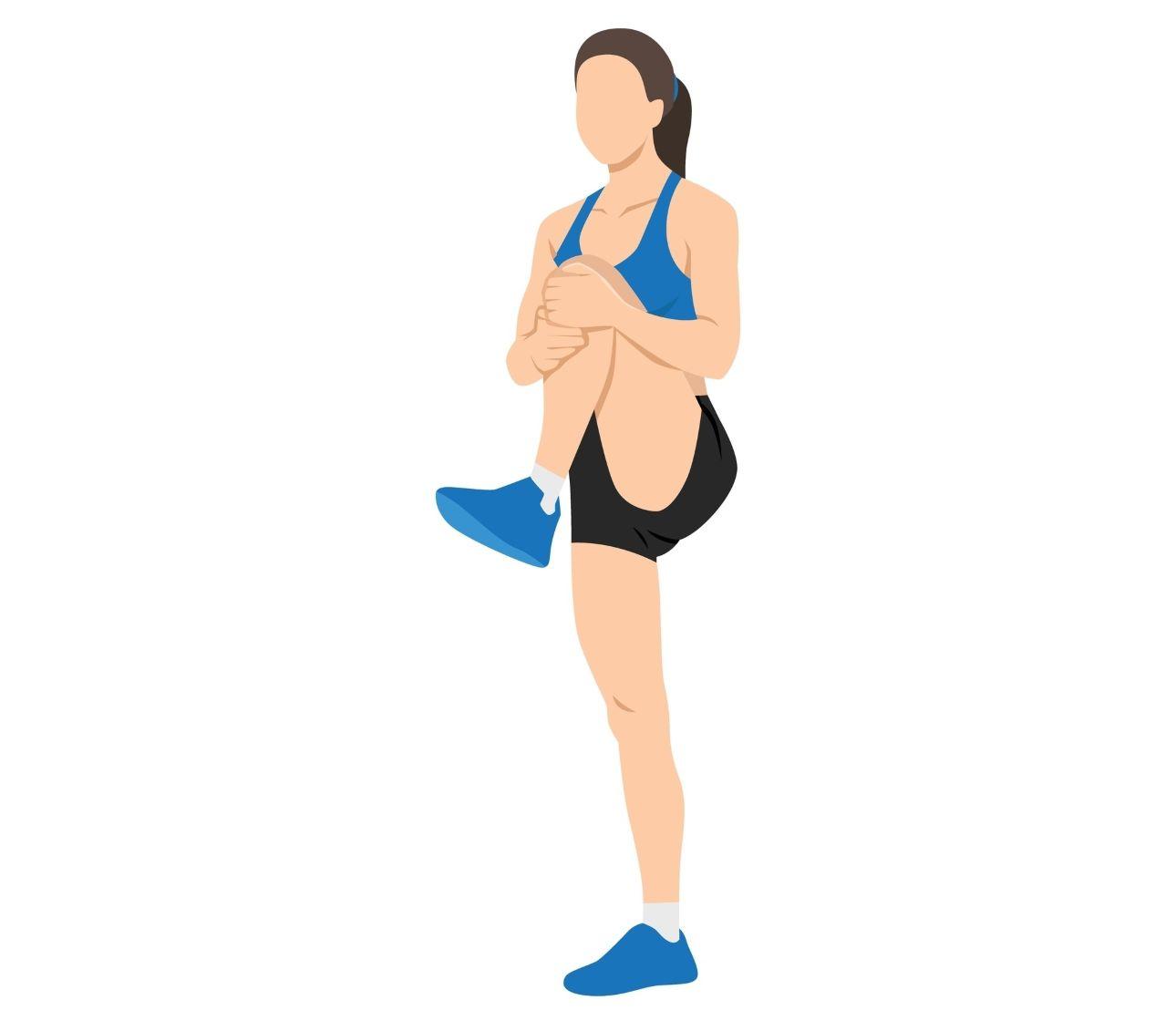   Το κράτημα του γονάτου στην κορυφή προκαλεί βαθιά σύσπαση των κοιλιακών. Φωτογραφία: Shutterstock 