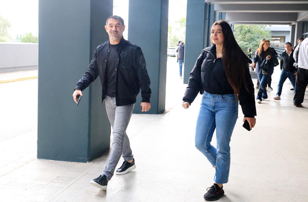 Ο Γιώργος Καραγκούνης με την κόρη του, Ξένια/ Φωτογραφία: NDP Photo Agency 