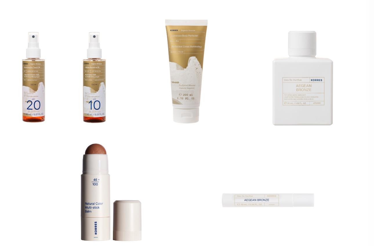 BRONZING DRY TOUCH OIL | SPF 20INTENSE BRONZING OIL | SPF 10LUMINΟUS BODY PERFECTERAEGEAN BRONZE EAU DE PARFUMNATURAL COLOR MULTI-STICK BALMΖήστε τη μαγεία του Αιγαίου on-the-go, 10ML Vial