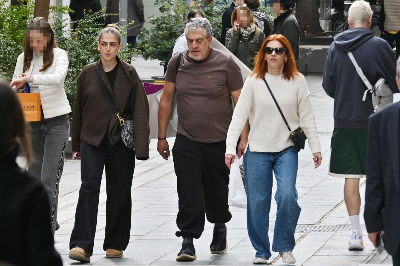 Ο Κούλλης Νικολάου με τη σύζυγό του, Κλαίρη, και την κόρη τους, Ελένη/ NDP Photo Agency