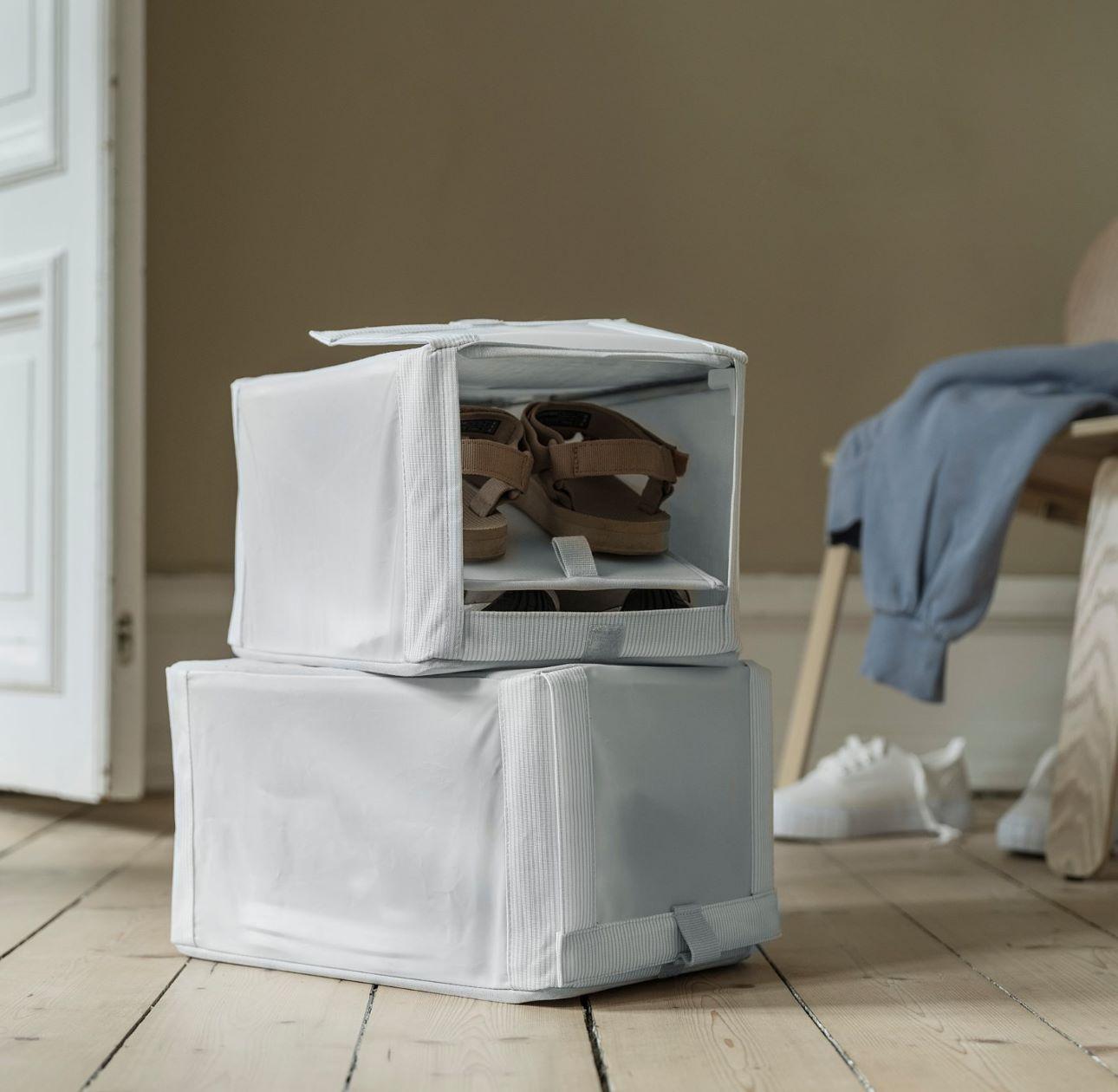 Κουτί αποθήκευσης παπουτσιών Hemmafixare/ Φωτογραφία: ΙΚΕΑ 