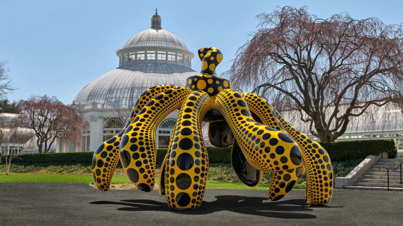 Το έργο της Yayoi Kusama, «Dancing pumpkin»/ Φωτογραφία: AP