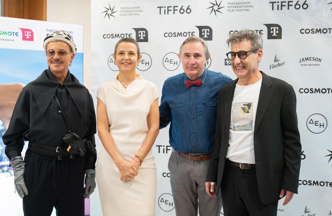 Λάκης Γαβαλάς, Ελίζ Ζαλαντό, Άκης Σακελλαρίου, Ορέστης Ανδρεαδάκης/ Φωτογραφία: NDP Photo Agency 
