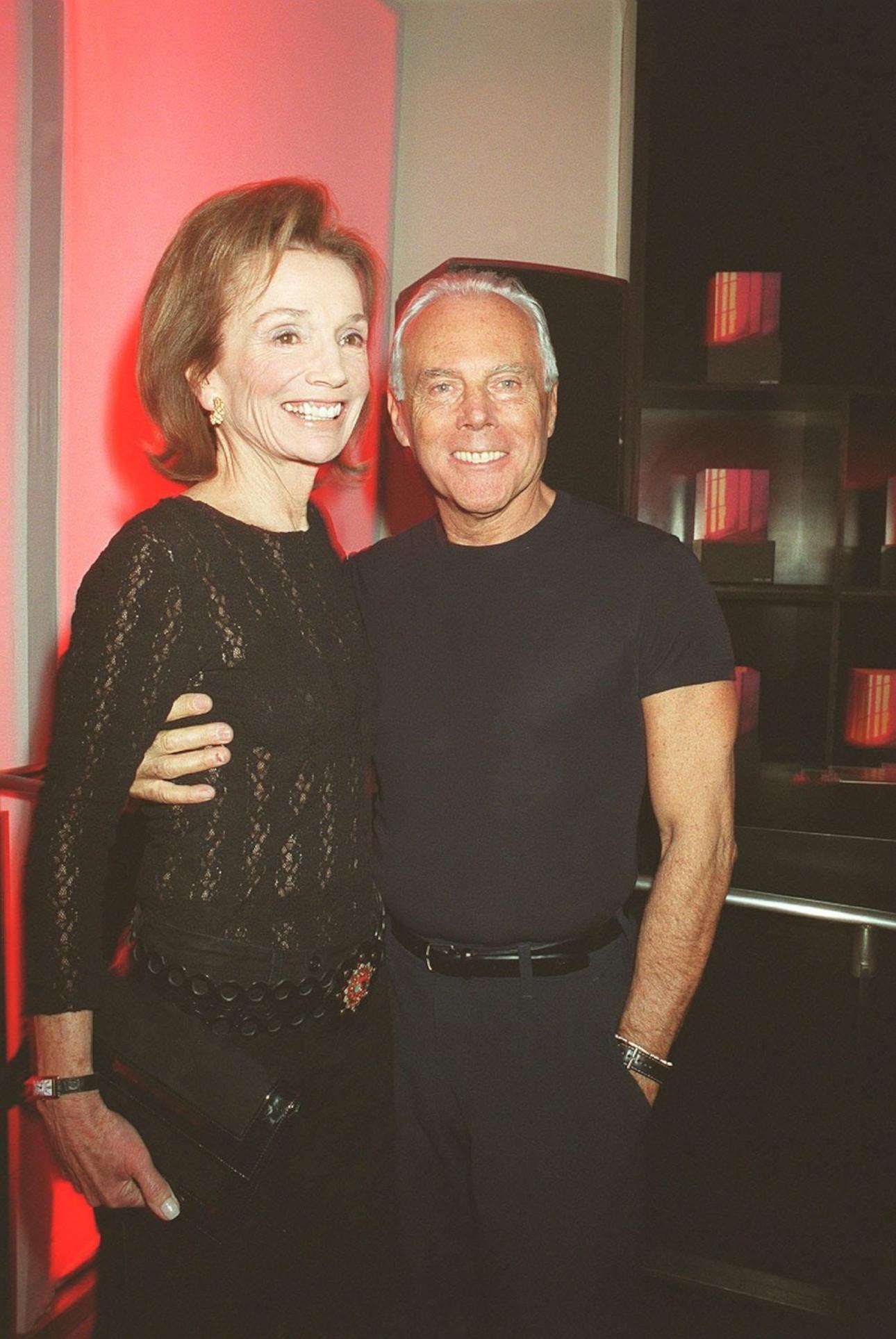  Λι Ραντζιβίλ και Τζόρτζιο Αρμάνι/Φωτογραφία: Profimedia 