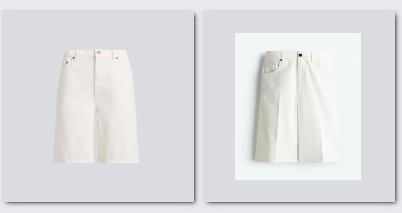 Από αριστερά: Τζιν βερμούδα, €175, Polo Ralph Lauren, lapinkids.com και τζιν βερμούδα, €39,99, H&amp;M, www2.hm.com