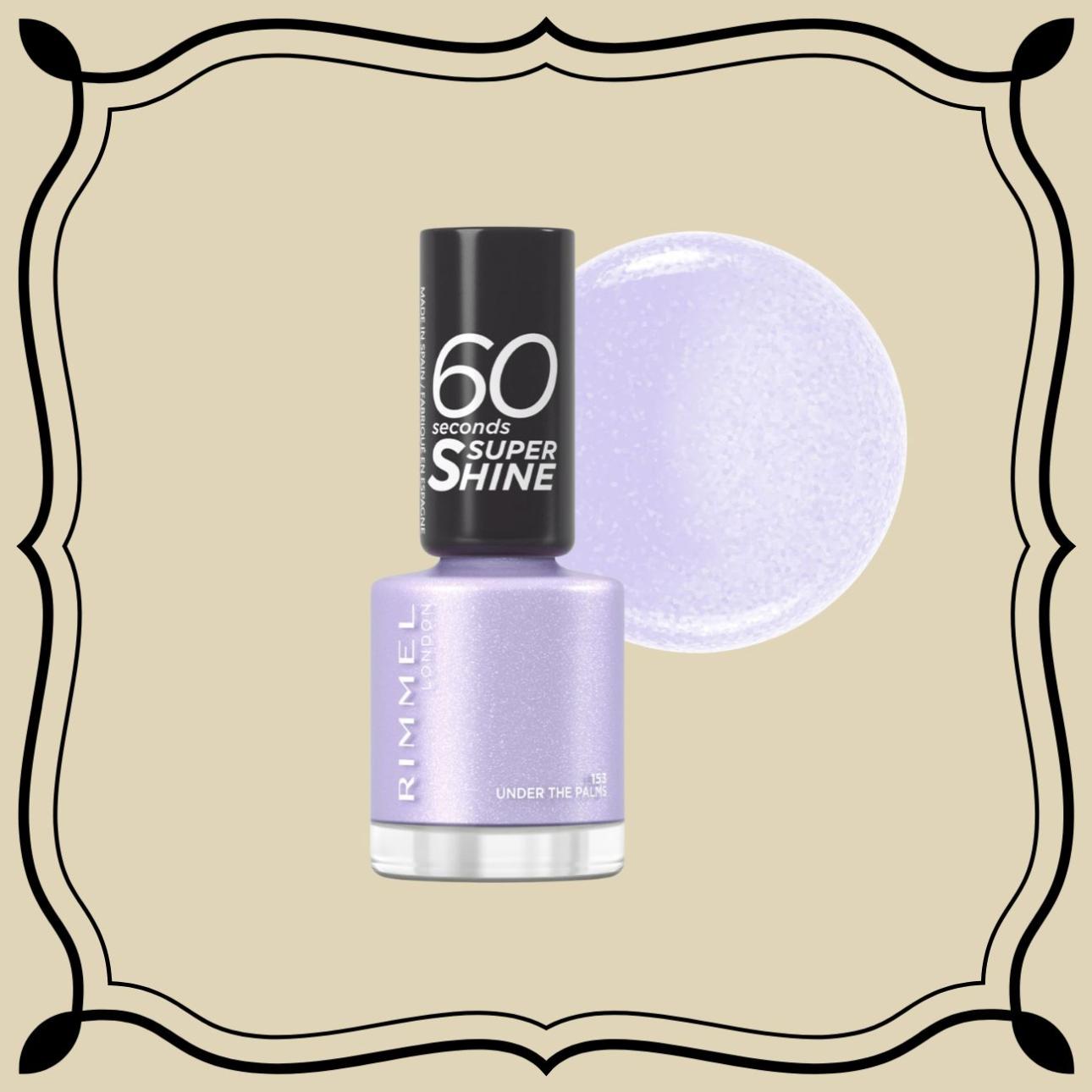 60 Seconds Super Shine Nail Polish 153 Under The Palms, Rimmel