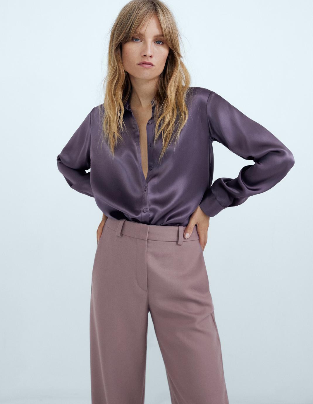 λιλά παντελόνι από τα Massimo Dutti