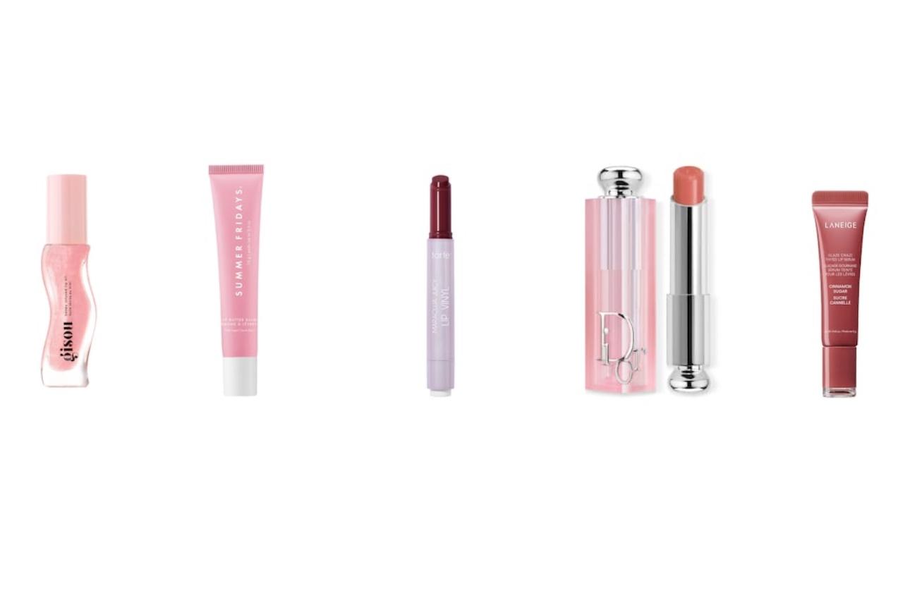 Gisou, Honey Infused Lip Oil - Honey GoldSummer Fridays, Lip balm Γλυκιά Μέντα - λάμψη και ενυδάτωσηTarte, Maracuja Juicy Lip Vinyl - Λιπ γκλος για έντονη λάμψηDior Addict Lip GlowLaneige, Glaze Craze Tinted Lip Serum - Ορός με Χρώμα για τα Χείλη