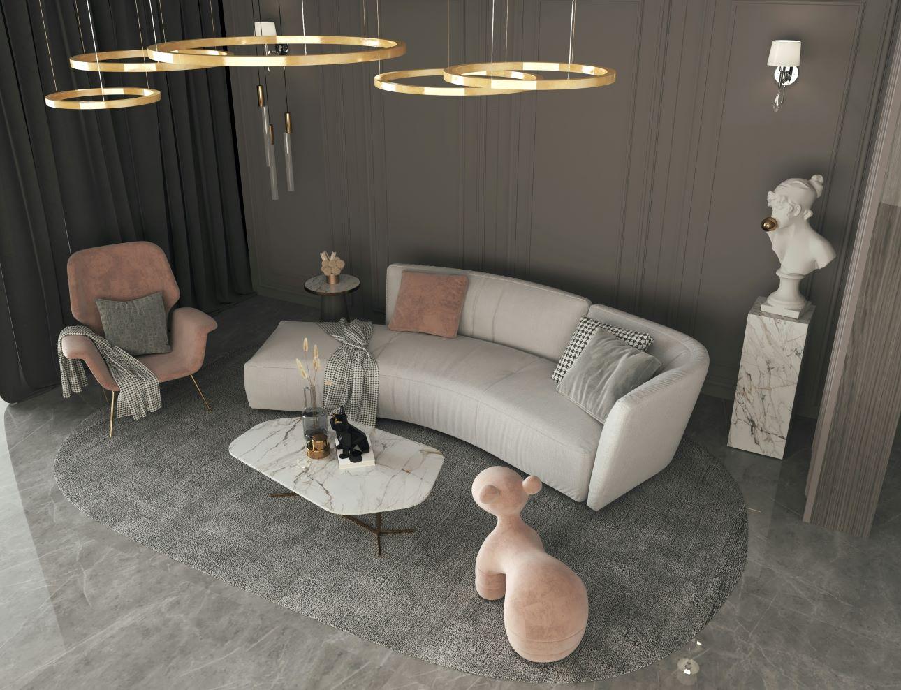 Οι καναπέδες με χαμηλά πόδια ή χωρίς καθόλου πόδια είναι η νέα τάση στην διακόσμηση/ Φωτογραφία: Shutterstock 