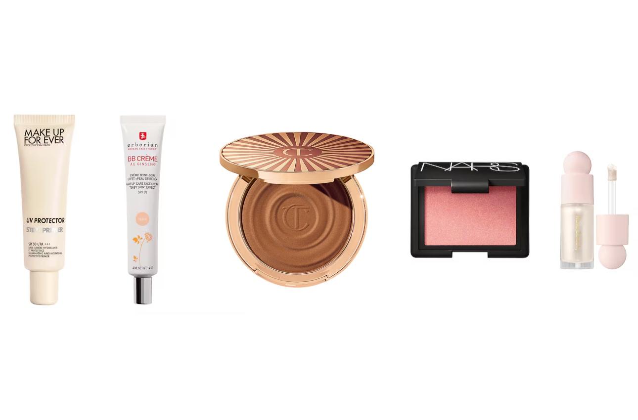Makeup for Ever Uv Protector Step 1 Primer - ΒάσηErborian BB CreamCharlotte Tilbury BronzerNars Orgasm Blush