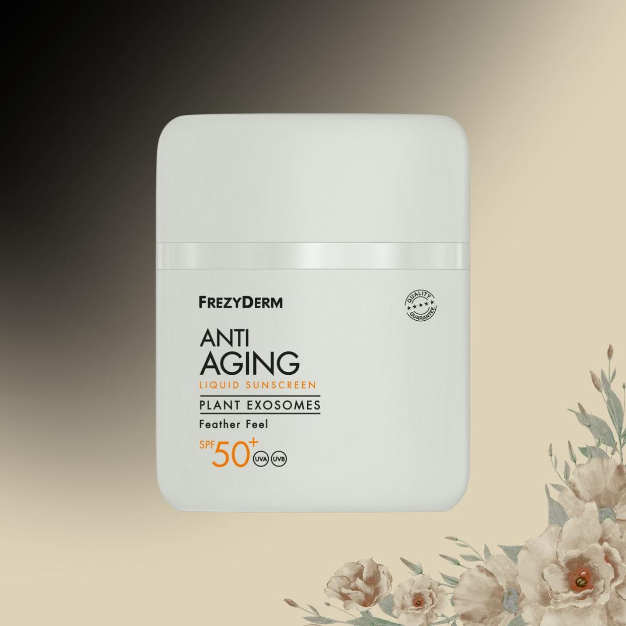 Anti-Aging Sunscreen Face Liquid Plant Exosomes SPF50+, Frezyderm
