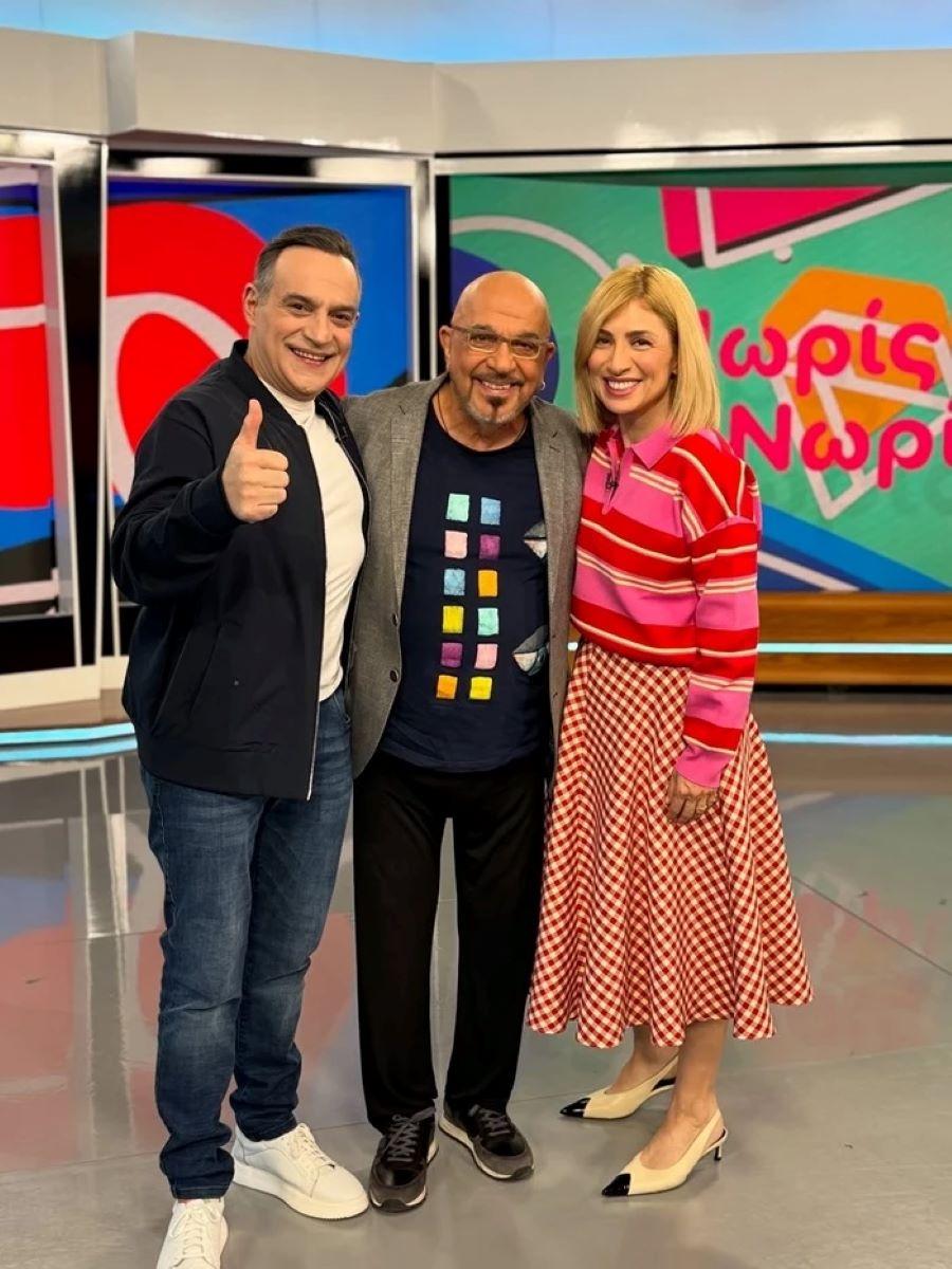 Η Μαρία Ηλιάκη με τη ριγέ μπλούζα από τα Zara/ Φωτογραφία: Instagram/ @nwrisnwris