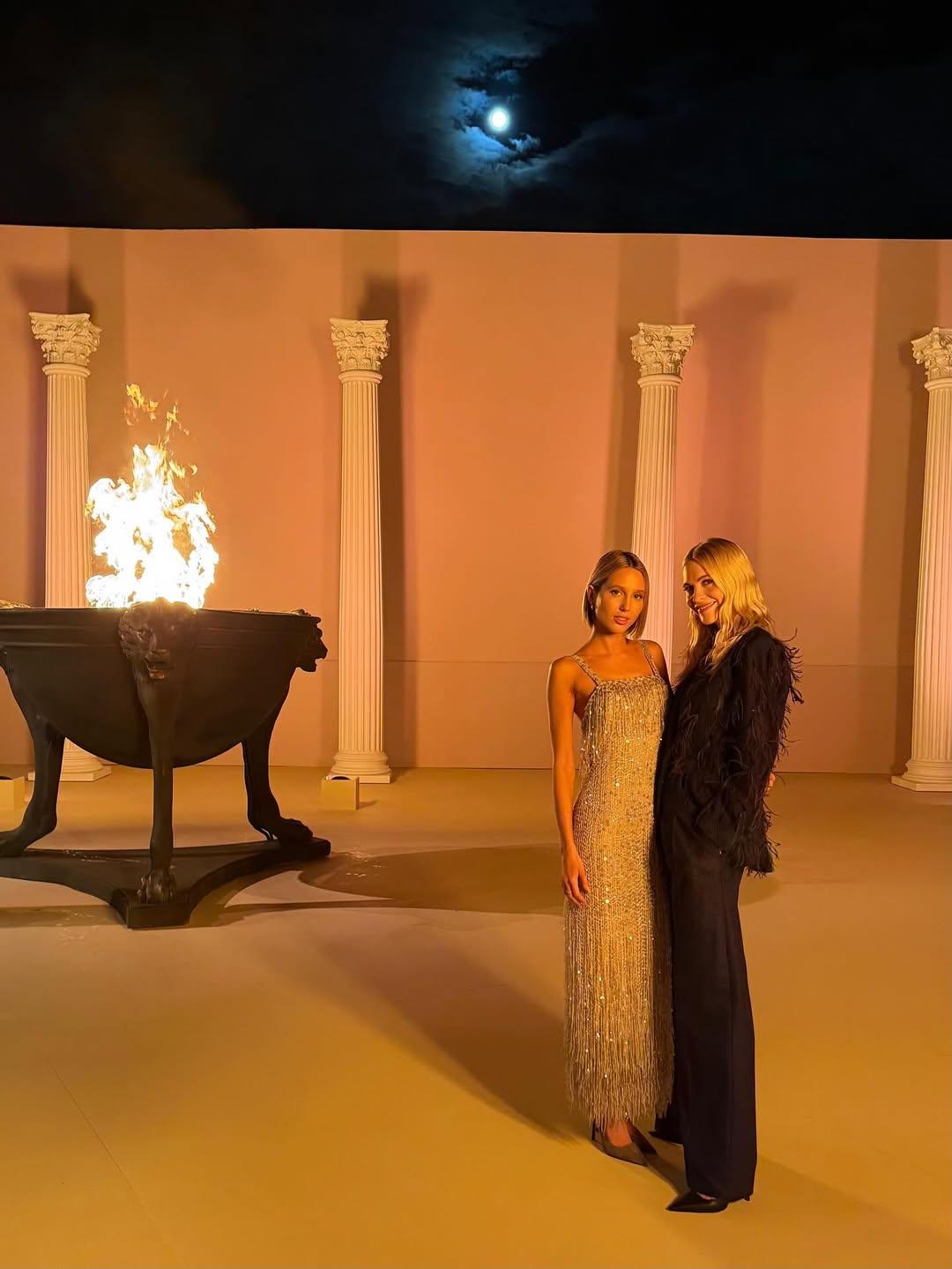 Μαρία Ολυμπία, Πόπι Ντελεβίν/ Φωτογραφία: Instagram/ @poppydelevingne