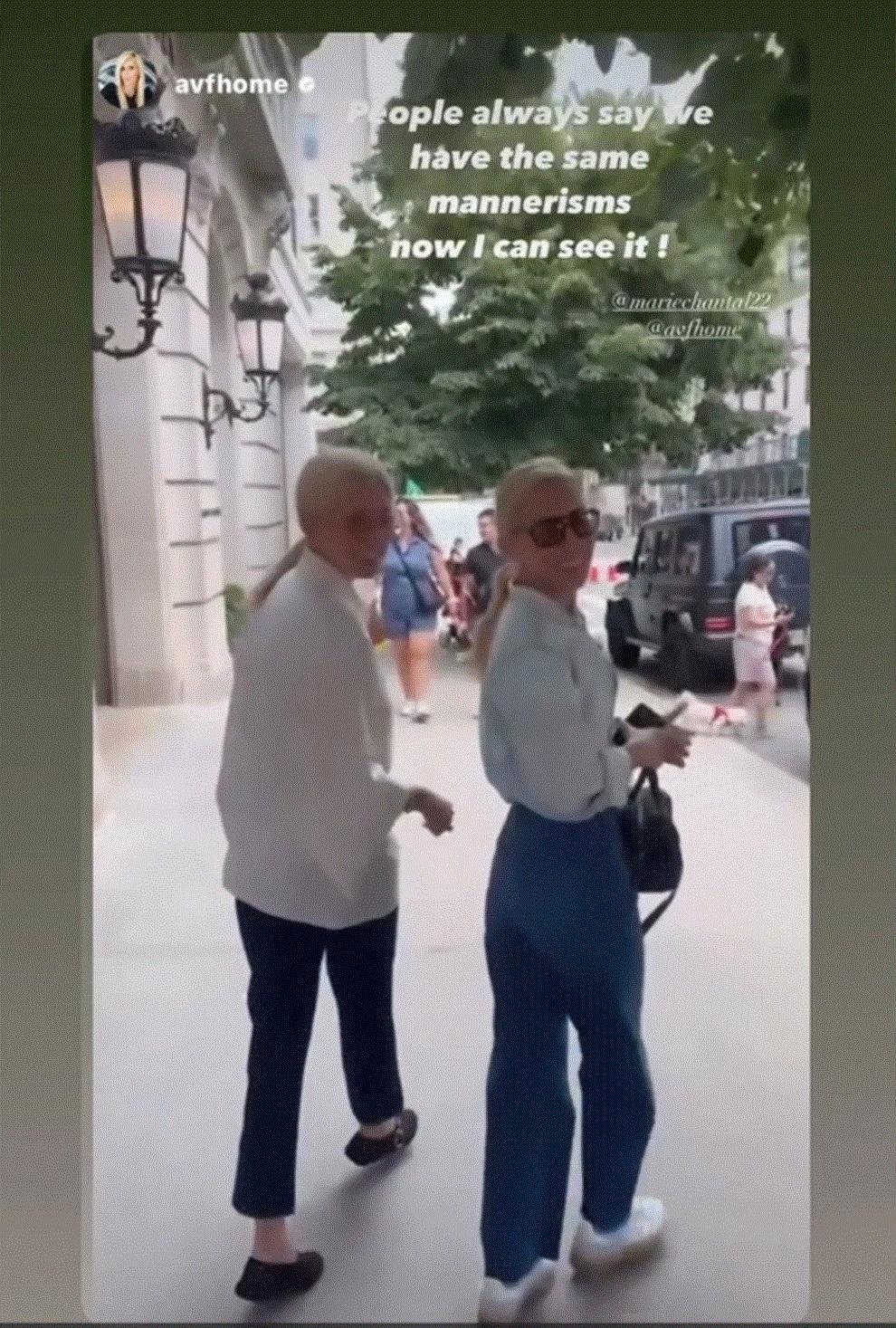 Η Μαρί Σαντάλ με την αδερφή της, Αλεξάντρα
