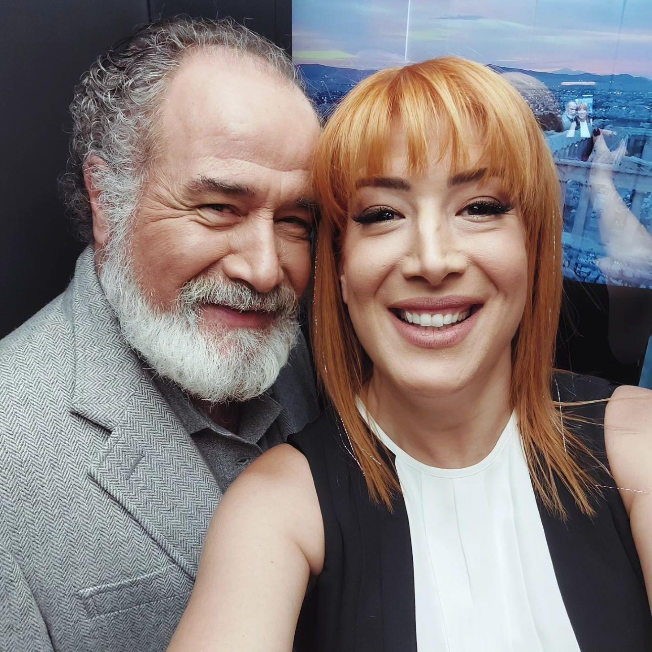 Μαριλού Κατσαφάδου με τον πατέρα της, Θοδωρή Κατσαφάδο/ Φωτογραφία: Instagram/ @mariloukatsafadou